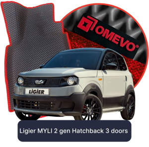 OMEVO 5D Pro EVA Dywaniki do Ligier MYLI 2 gen Hatchback 3 drzwi (2024-2026)