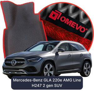 OMEVO 5D Pro EVA Dywaniki do Mercedes-Benz GLA 220e AMG Line H247 2 gen SUV (2020-2026)