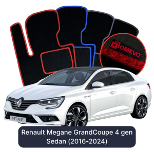 Dywaniki Welurowe OMEVO do Renault Megane GrandCoupe 4 gen Sedan (2016-2024)