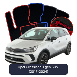 Dywaniki Welurowe OMEVO do Opel Crossland  1 gen SUV (2017-2024)