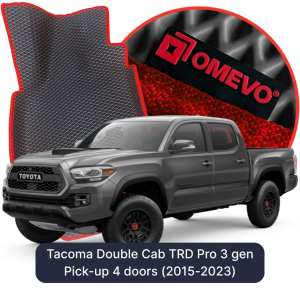 OMEVO 5D Pro EVA Dywaniki do Toyota Tacoma Double Cab TRD Pro 3 gen Pick-up 4 drzwi (2015-2023)