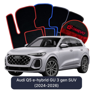 Dywaniki Welurowe OMEVO do Audi Q5 e-hybrid GU 3 gen SUV (2024-2026)