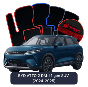 Dywaniki Welurowe OMEVO do BYD ATTO2 DM-i 1 gen SUV (2024-2025)