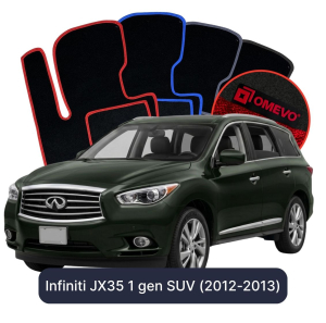 Dywaniki Welurowe OMEVO do Infiniti JX35 1 gen SUV (2012-2013)