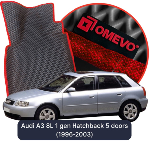 OMEVO 5D Pro EVA Dywaniki do Audi A3 8L 1 gen Hatchback 5 drzwi (1996-2003)