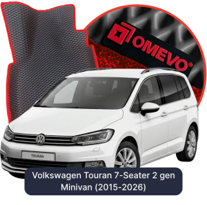 OMEVO 5D Pro EVA Dywaniki do Volkswagen Touran 7-osobowy 2 gen Minivan (2015-2026)