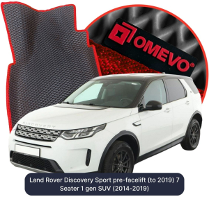 OMEVO 5D Pro EVA Dywaniki do Land Rover Discovery Sport przedliftingowy (do 2019) 7-osobowy 1 gen SUV (2014-2019)