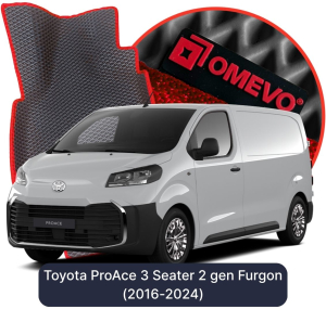OMEVO 5D Pro EVA Dywaniki do Toyota ProAce 3-osobowy 2 gen Furgon (2016-2024)