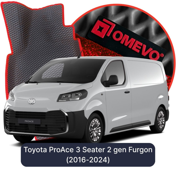 Dywaniki samochodowe EVA OMEVO do Toyota ProAce 3-osobowy 2 gen Furgon (2016-2024)