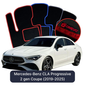 Dywaniki Welurowe OMEVO do Mercedes-Benz CLA 
Progressive 2 gen Coupe (2019-2025)