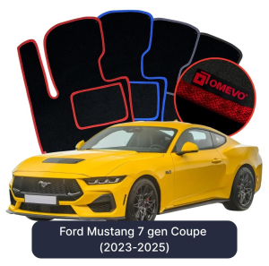 Dywaniki Welurowe OMEVO do Ford Mustang 7 gen Coupe (2023-2025)