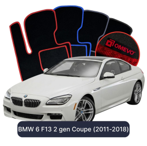 Dywaniki Welurowe OMEVO do BMW 6 F13 2 gen Coupe (2011-2018)