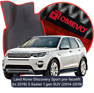 OMEVO 5D Pro EVA Dywaniki do Land Rover Discovery Sport przedliftingowy (do 2019) 5-osobowy 1 gen SUV (2014-2019)