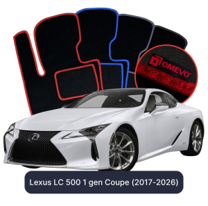 Dywaniki Welurowe OMEVO do Lexus LC 500 1 gen Coupe (2017-2026)