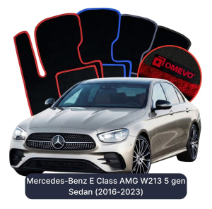 Dywaniki Welurowe OMEVO do Mercedes-Benz E klasa AMG W213 5 gen Sedan (2016-2023)