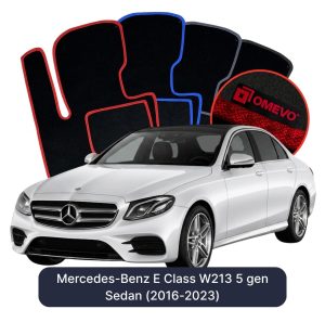 Dywaniki Welurowe OMEVO do Mercedes-Benz E klasa W213 5 gen Sedan (2016-2023)