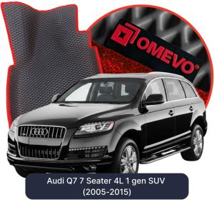 OMEVO 5D Pro EVA Dywaniki do Audi Q7 7-osobowy 4L 1 gen SUV (2005-2015)