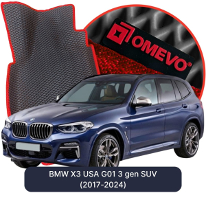 OMEVO 5D Pro EVA Dywaniki do BMW X3 USA G01 3 gen SUV (2017-2024)