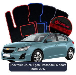 Dywaniki Welurowe OMEVO do Chevrolet Cruze 1 gen Hatchback 5 drzwi (2008-2017)