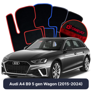 Dywaniki Welurowe OMEVO do Audi A4 B9 5 gen Kombi (2015-2024)