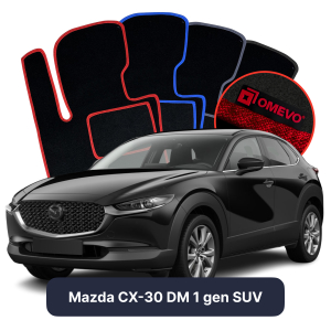 Dywaniki Welurowe OMEVO do Mazda CX-30 DM 1 gen SUV (2019-2026)