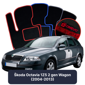 Dywaniki Welurowe OMEVO do Škoda Octavia 1Z5 2 gen Kombi (2004-2013)