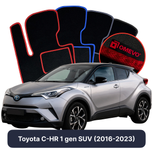 Dywaniki Welurowe OMEVO do Toyota C-HR 1 gen SUV (2016-2023)
