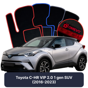Dywaniki Welurowe OMEVO do Toyota C-HR VIP 2.0 1 gen SUV (2016-2023)