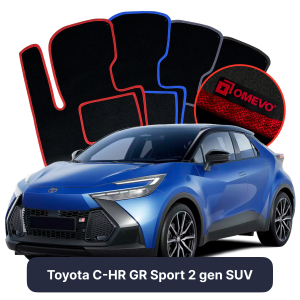 Dywaniki Welurowe OMEVO do Toyota C-HR GR Sport 2 gen SUV (2023-2026)