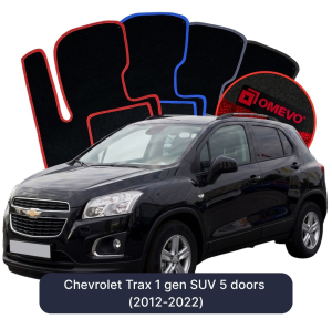 Dywaniki Welurowe OMEVO do Chevrolet Trax 1 gen SUV 5 drzwi (2012-2022)
