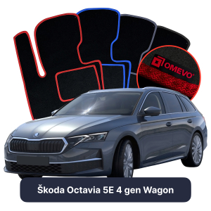 Dywaniki Welurowe OMEVO do Škoda Octavia 5E 4 gen Kombi (2019-2026)