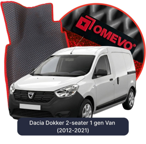 OMEVO 5D Pro EVA Dywaniki do Dacia Dokker 2-osobowy 1 gen Van (2012-2021)