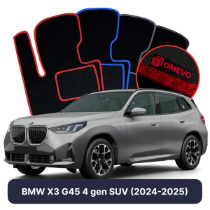 Dywaniki Welurowe OMEVO do BMW X3 G45 4 gen SUV (2024-2025)