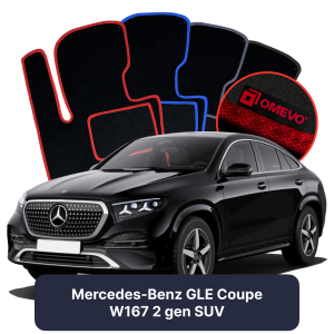 Dywaniki Welurowe OMEVO do Mercedes-Benz GLE Coupe W167 2 gen SUV (2019-2026)