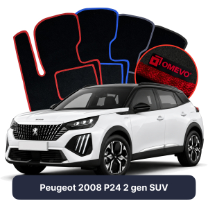 Dywaniki Welurowe OMEVO do Peugeot 2008 P24 2 gen SUV (2019-2026)
