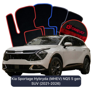 Dywaniki Welurowe OMEVO do Kia Sportage Hybryda (MHEV) NQ5 5 gen SUV (2021-2026)