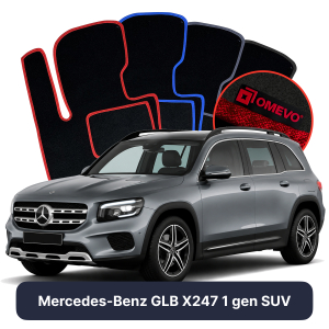 Dywaniki Welurowe OMEVO do Mercedes-Benz GLB X247 1 gen SUV (2019-2026)