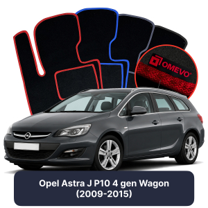 Dywaniki Welurowe OMEVO do Opel Astra J P10 4 gen Kombi (2009-2015)