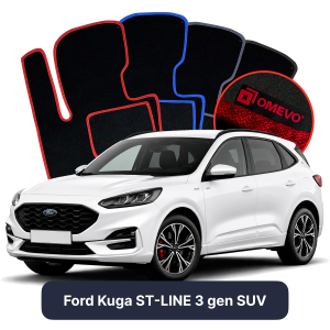 Dywaniki Welurowe OMEVO do Ford Kuga ST-LINE 3 gen SUV (2019-2026)