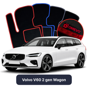 Dywaniki Welurowe OMEVO do Volvo V60 2 gen Kombi (2018-2026)
