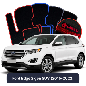 Dywaniki Welurowe OMEVO do Ford Edge 2 gen SUV (2015-2022)