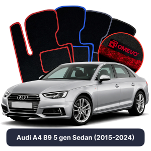 Dywaniki Welurowe OMEVO do Audi A4 B9 5 gen Sedan (2015-2024)