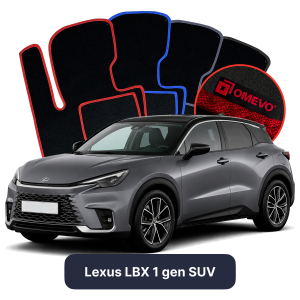 Dywaniki Welurowe OMEVO do Lexus LBX 1 gen SUV (2023-2026)
