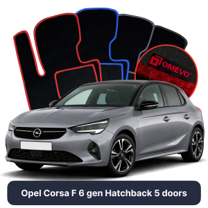 Dywaniki Welurowe OMEVO do Opel Corsa F 6 gen Hatchback 5 drzwi (2019-2026)
