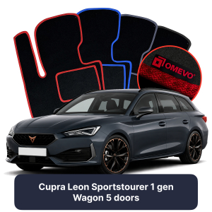 Dywaniki Welurowe OMEVO do Cupra Leon Sportstourer 1 gen Kombi 5 drzwi (2020-2026)