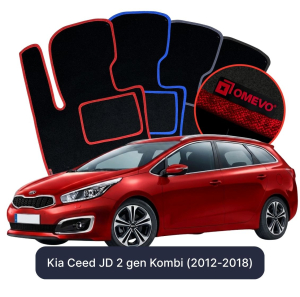 Dywaniki Welurowe OMEVO do Kia Ceed JD 2 gen Kombi (2012-2018)