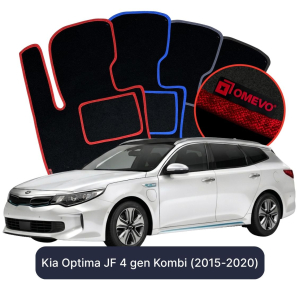 Dywaniki Welurowe OMEVO do Kia Optima JF 4 gen Kombi (2015-2020)