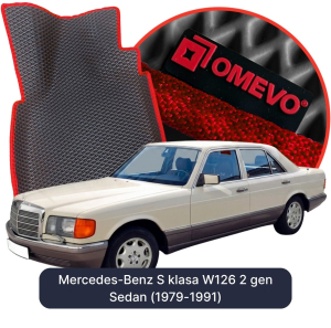 OMEVO 5D Pro EVA Dywaniki do Mercedes-Benz S klasa W126 2 gen Sedan (1979-1991)