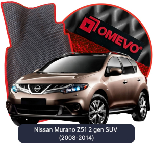 OMEVO 5D Pro EVA Dywaniki do Nissan Murano Z51 2 gen SUV (2008-2014)