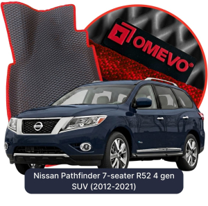 OMEVO 5D Pro EVA Dywaniki do Nissan Pathfinder 7-osobowy R52 4 gen SUV (2012-2021)